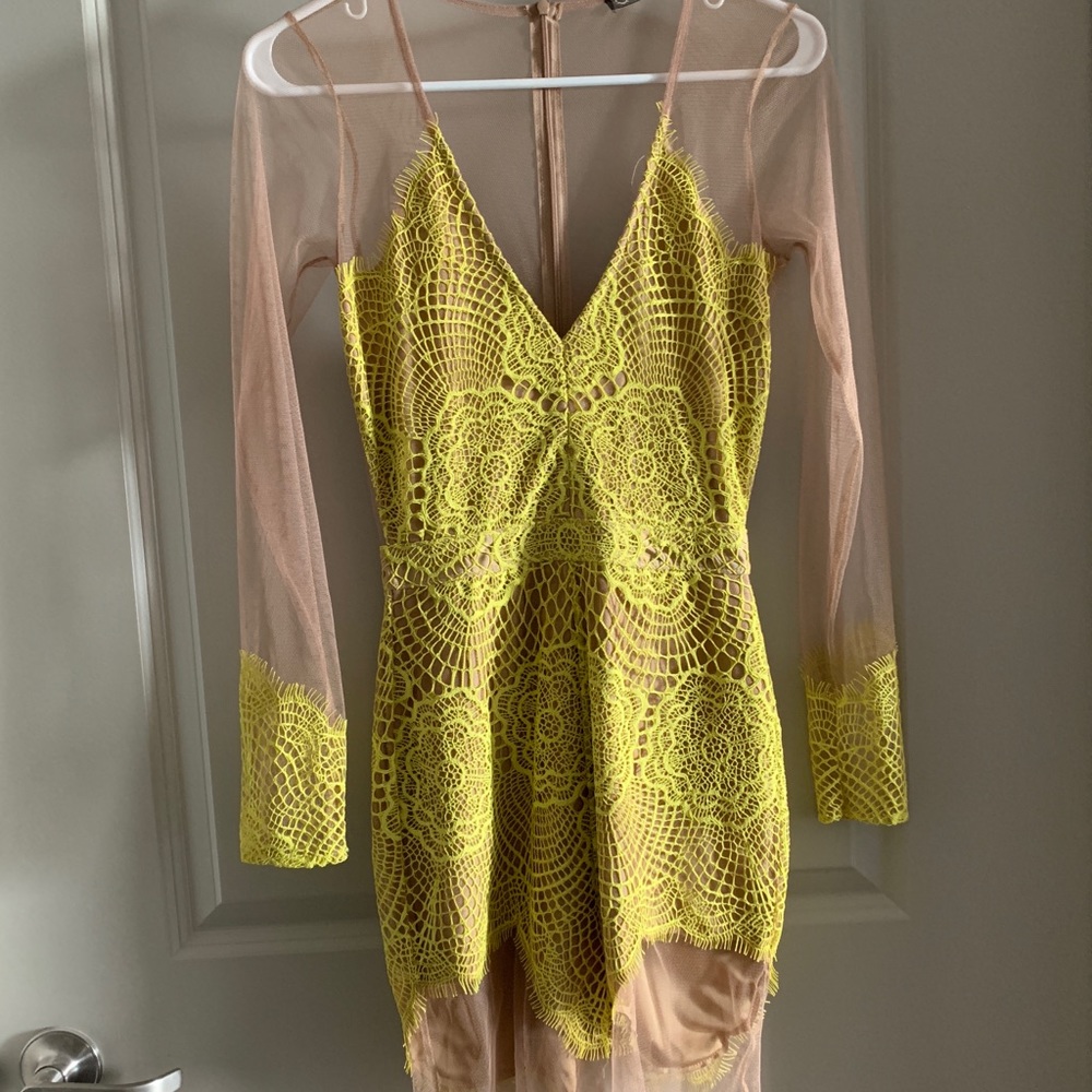 For love and lemons yellow dress